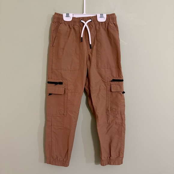 Colorful planet boys Kids Tan Cargo jogger Pants - Picture 1 of 10
